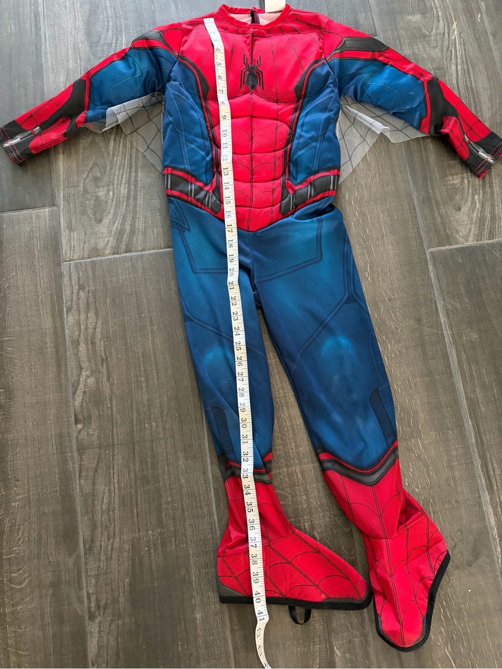 Red & Blue Kids SpiderMan Hero Costume - Padded Jumpsuit